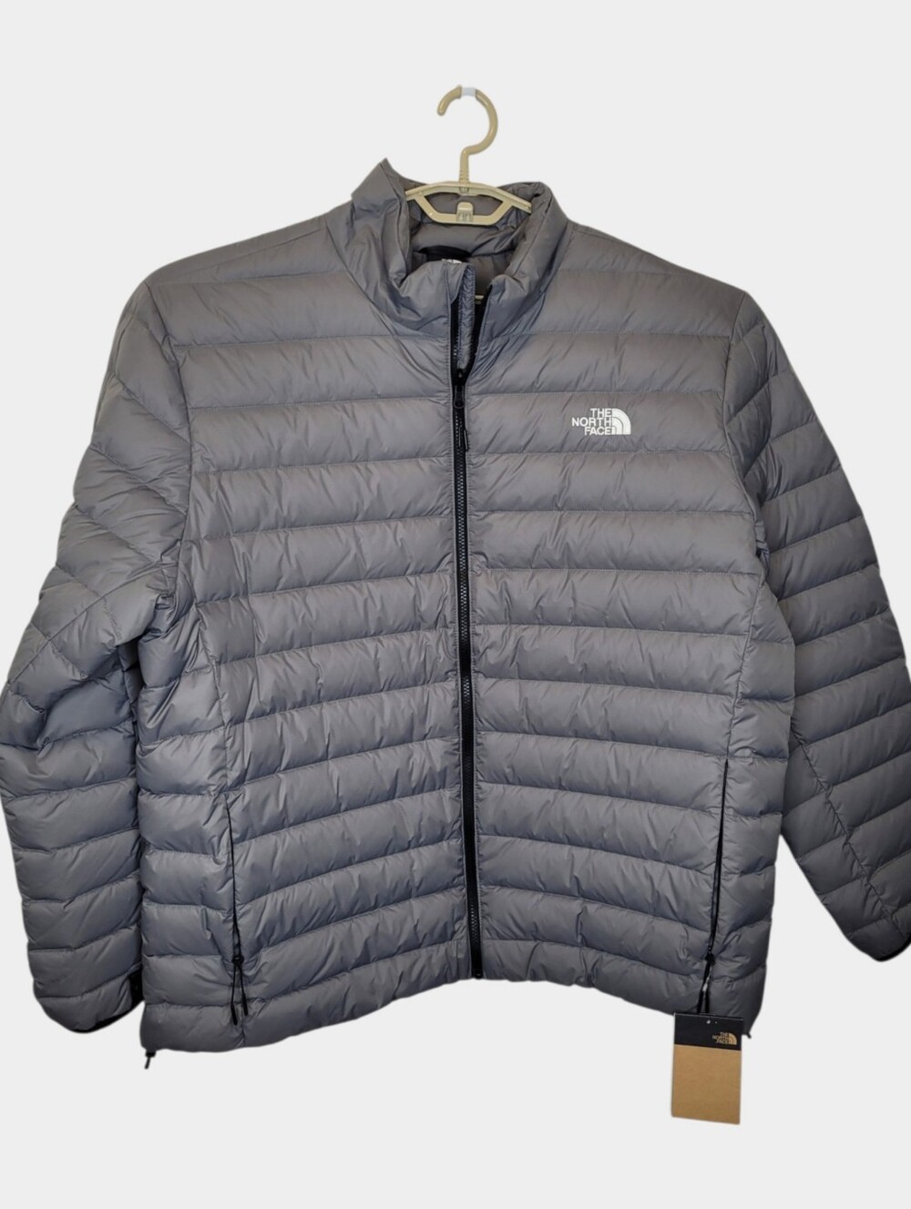 North Face Mens Classic Down Jacket XXL Smoked Pearl Gray 700 Fill NEW